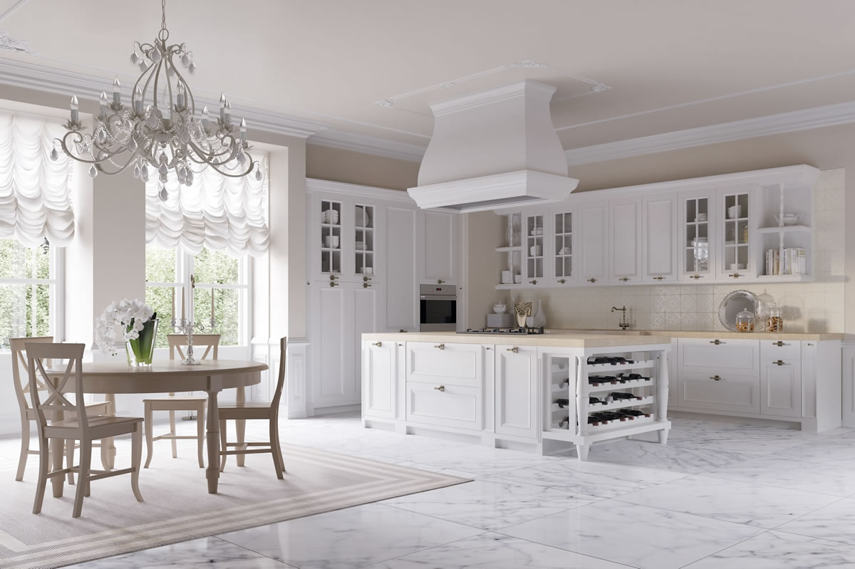 Cucine eleganti barocche cucine bianche country chic componibili ... Cucine