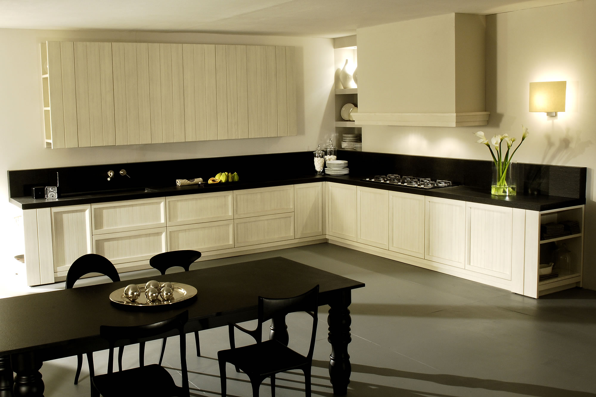 Cucine country chic stile moderno componibili in legno massello ...
