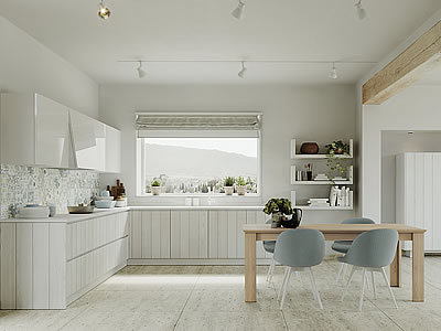 Immagini cucine in legno chiaro moderne contemporanee - Aurora Cucine Poggibonsi Toscana