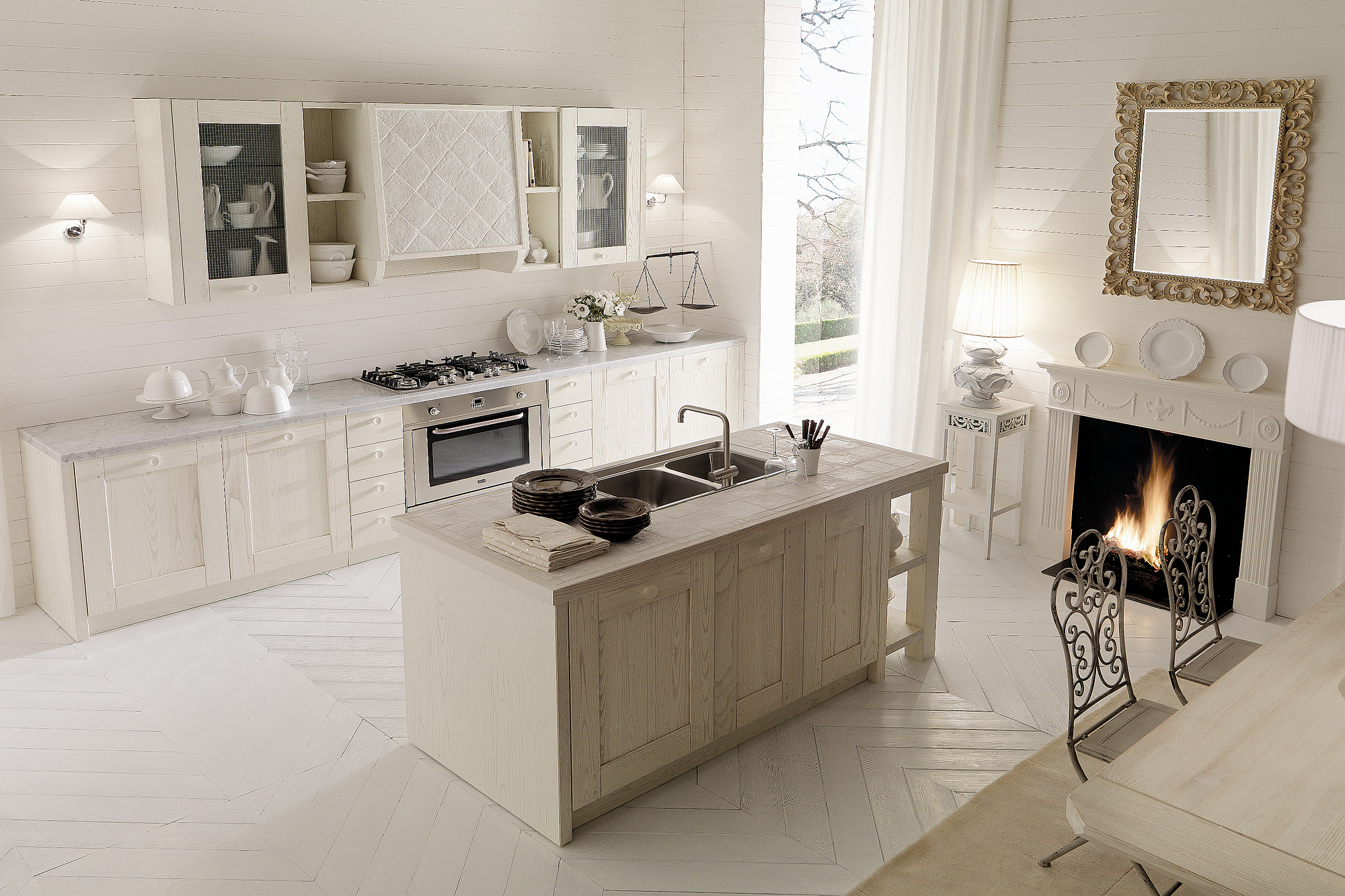 Modello Iris Country Chic Di Aurora Cucine